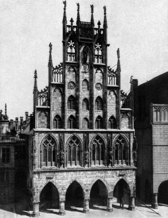 The Town-hall at Münster, Westphalia