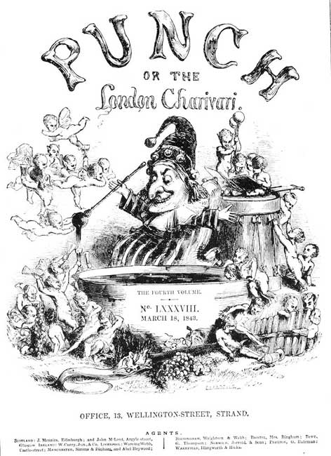 PUNCH'S FOURTH WRAPPER. DESIGNED BY SIR JOHN GILBERT.
JANUARY, 1843.
