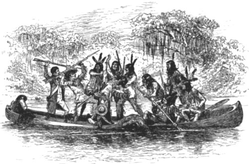 "WITH A SINGLE BLOW HE KNOCKED OVER THE INDIAN WITH WHOM
AUSTILL WAS STRUGGLING."