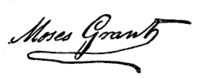Signature, Moses Grant