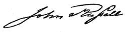Signature, John Russell