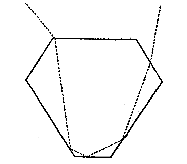 FIG. 2.—TOTAL REFLECTION OF LIGHT WITHIN A BRILLIANT