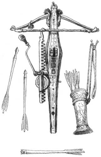 Crossbow and Arrows used for Sport.