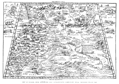 Herbertstern's Map of Russia, 1550 (photo-lithographic facsimile)