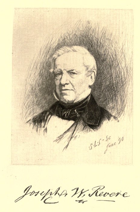 Joseph W. Revere and signature
