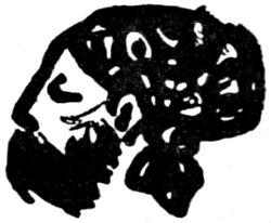Sketch portrait of a pirate
