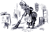 Dame Fidget sweeping