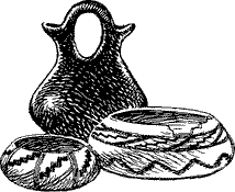 Three ceramic vessels