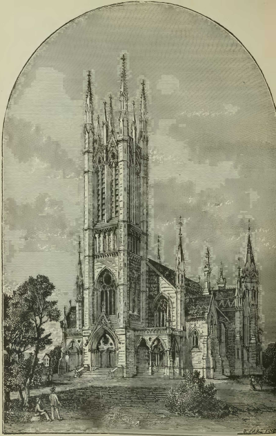 drawing of a church