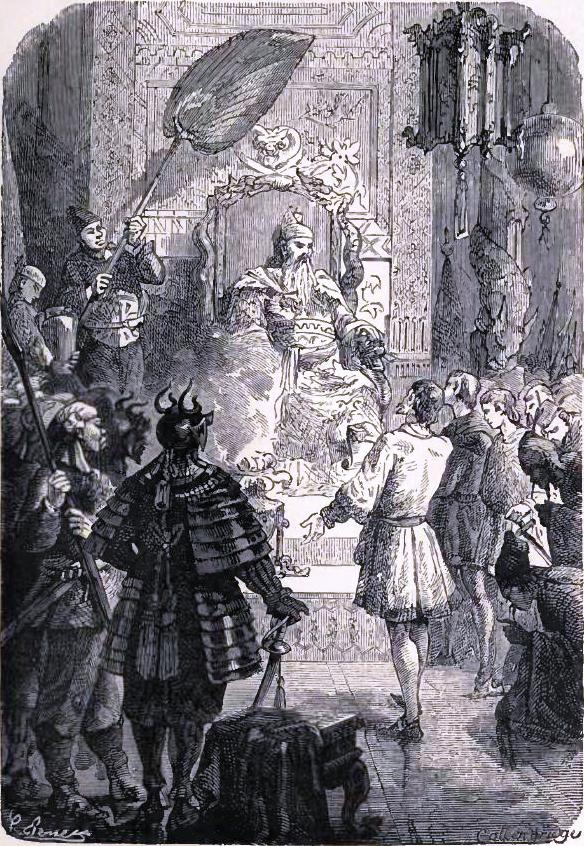 Kubla-Khan's feast on the arrival of the Venetian Merchants