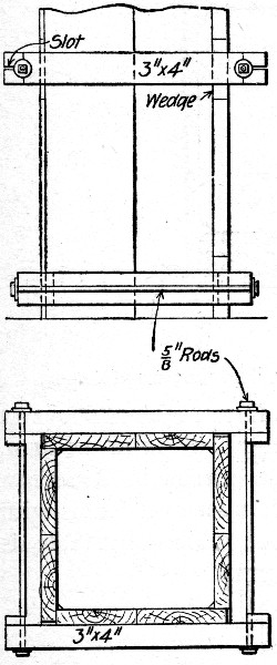 Fig. 178—Form for Rectangular Column for Warehouse at
St. Paul, Minn.