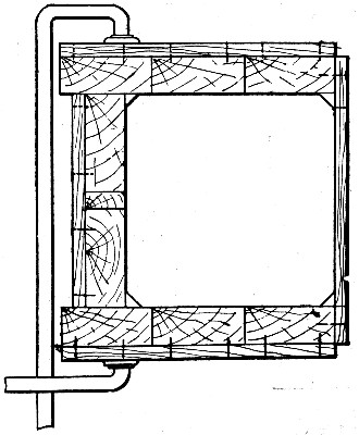 Fig. 179.—Form Used by Mr. Hennebique for Rectangular
Columns.