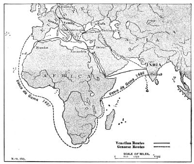 ROUTES TO INDIA&mdash;THE TURK CHANGES THE COMMERCE OF THE WORLD