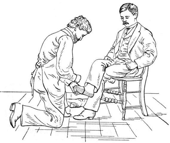 Measuring the ball of the foot