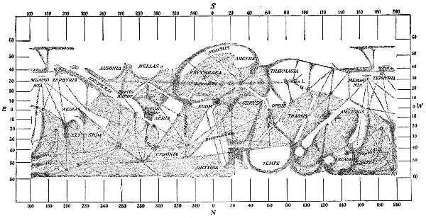 Fig. 43.—Chart of Mars.