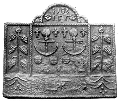 FIG. 7.—SUSSEX GRATE BACK, DATED 1588.