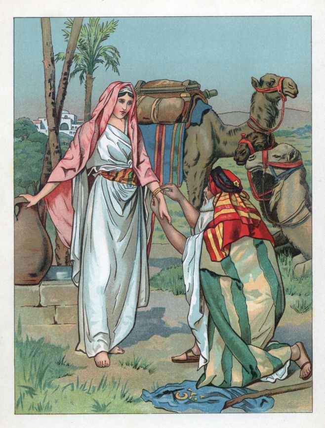 Moses and Zipporah at the well