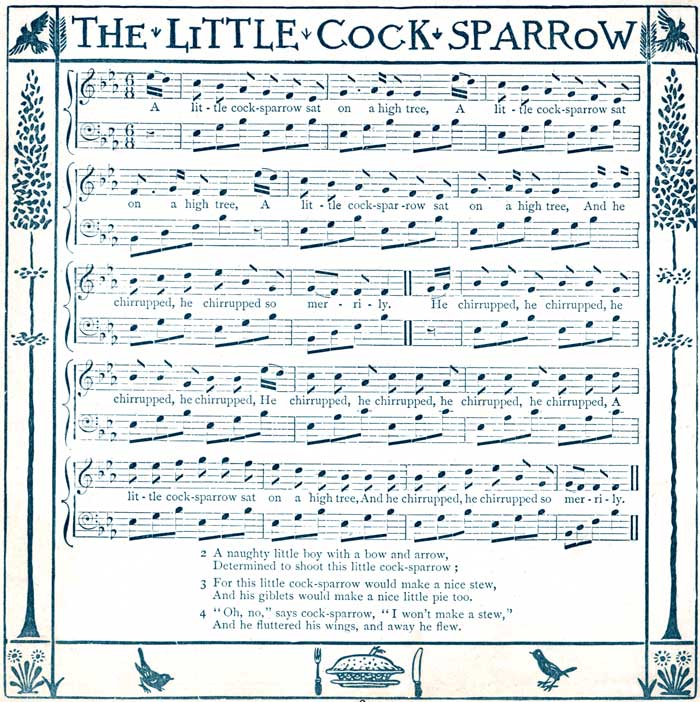 The Little Cock-Sparrow music