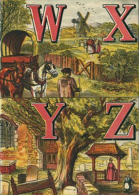 The Nursery Alphabet. W X Y Z.