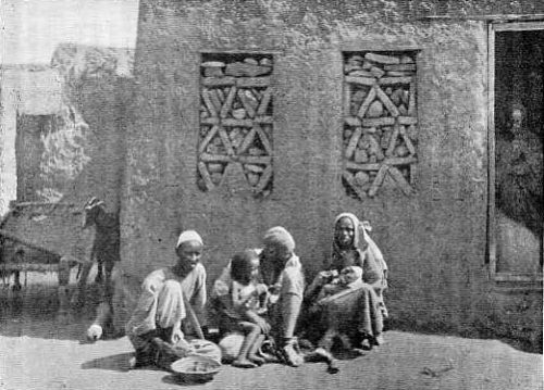 Neufeld, with Abyssinian Wife and Children; also Fellow Prisoner.
