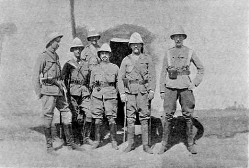 Group of Staff Officers.—Colonel Wingate in Centre.