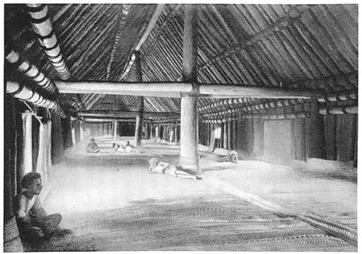 Interior of a large Fijian Hut