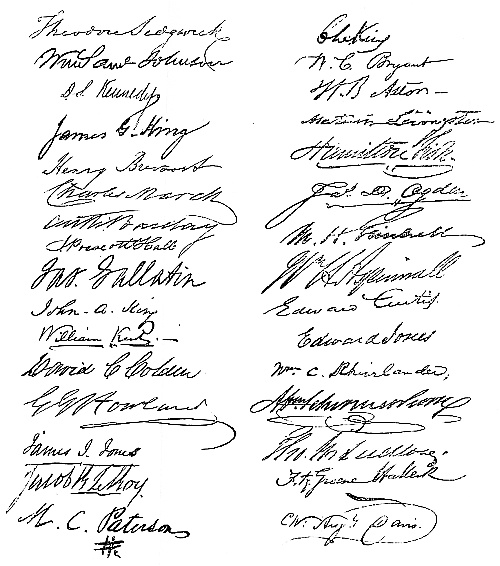 additional signatures