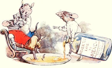 mice applying medicine