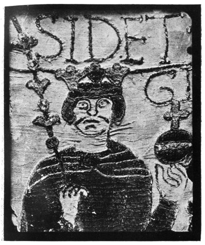 KING HAROLD.

(From the Bayeux Tapestry.)