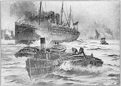 THE OUTBREAK OF THE WAR—TRANSPORT LEAVING ENGLAND
FOR THE CAPE.