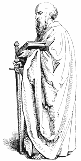 Fig. 244.—St. Paul, after Dürer.