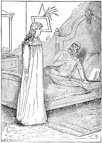 "Near the bed, almost within reach of her hand, stood Madeline Payne,
all swathed in white!"—page 252.