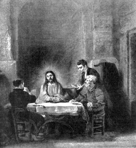 Fig. 20. The Supper at Emmaus. Rembrandt. Louvre,
Paris