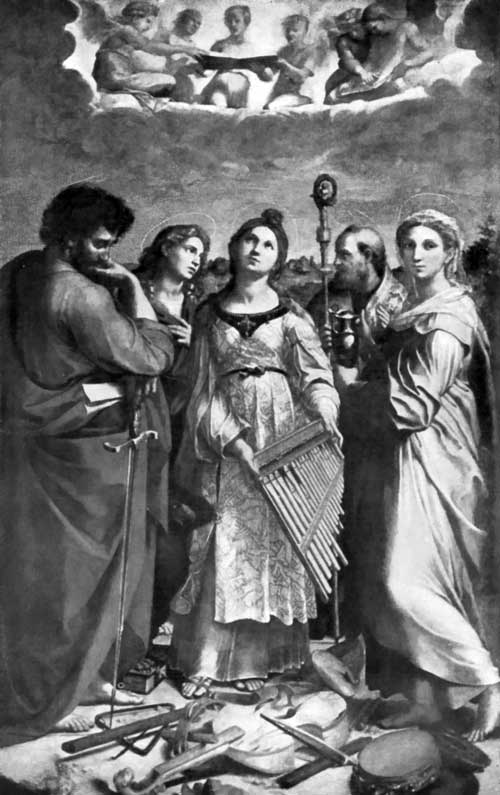 Fig. 32. St. Cecilia. Raphael. Bologna, Italy