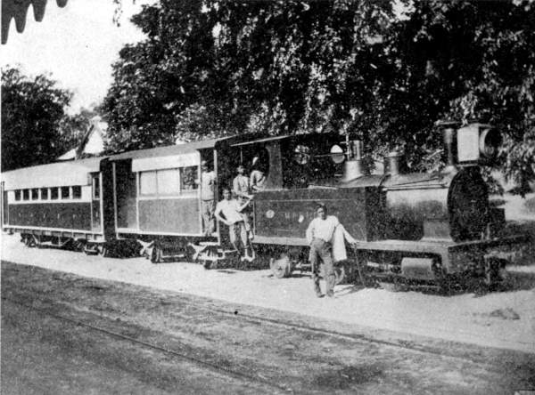 PASSENGER TRAIN ON THE B. N. B. S. R. R. AT JESSELTON.