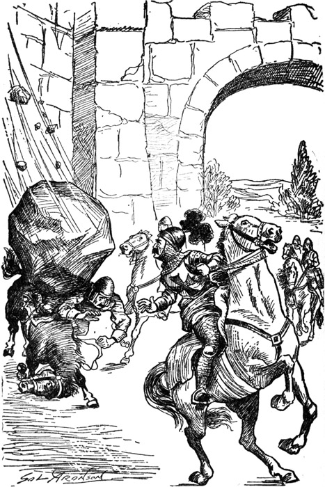 He heard a cry of alarm