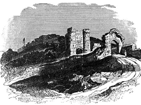 Ruins of Carisbrooke Castle.