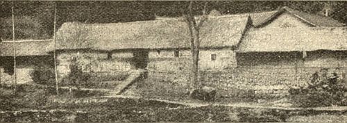 Farmhouse, with buffalo shed attached