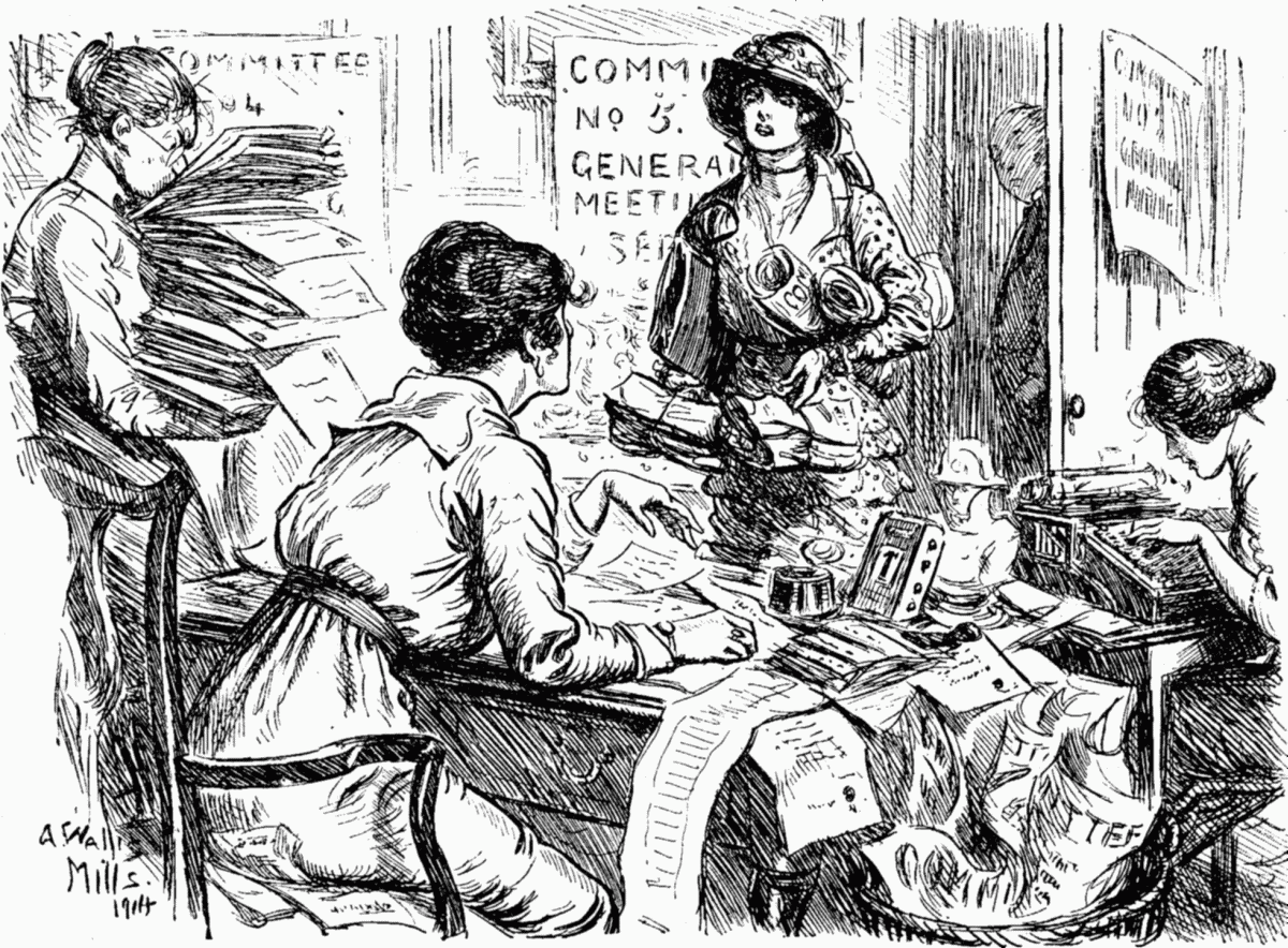 I've started ten committees in connection with the war