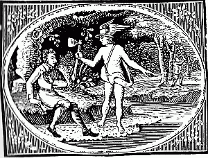 "LITTLE ANTHONY." ILLUSTRATION FROM "THE LOOKING-GLASS OF THE MIND." BY THOMAS BEWICK (1792)