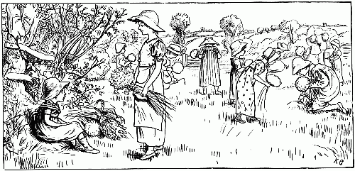 ILLUSTRATION FROM "LITTLE FOLKS" BY KATE GREENAWAY (CASSELL AND CO.)
