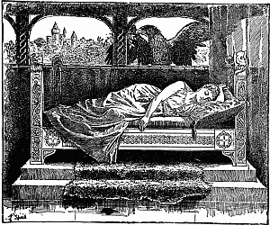 ILLUSTRATION FROM "THE RED FAIRY BOOK." BY LANCELOT SPEED (LONGMANS, GREEN AND CO.)