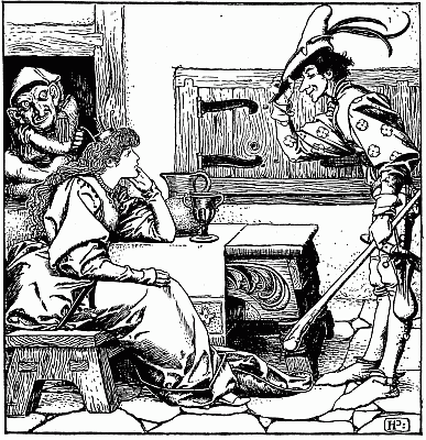 ILLUSTRATION FROM "THE WONDER CLOCK." BY HOWARD PYLE. (HARPER AND BROTHERS)