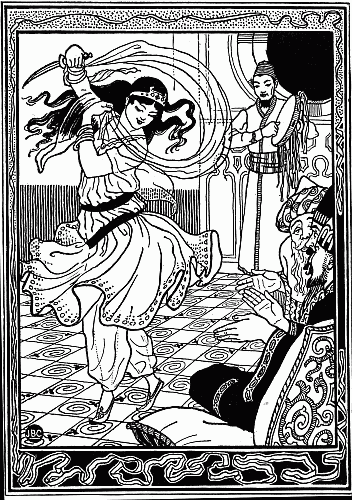 ILLUSTRATION FROM "ALI BABA" BY J. B. CLARK (LAWRENCE AND BULLEN. 1896)