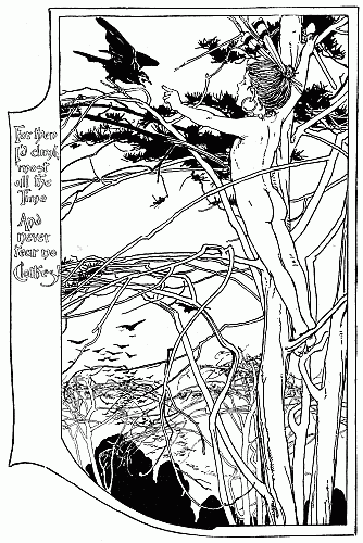 ILLUSTRATION FROM "RED APPLE AND SILVER BELLS." BY ALICE B. WOODWARD. (BLACKIE AND SON. 1897) 