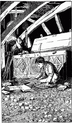 ILLUSTRATION FROM "THE MAKING OF MATTHIAS" BY LUCY KEMP-WELCH. (JOHN LANE. 1897)