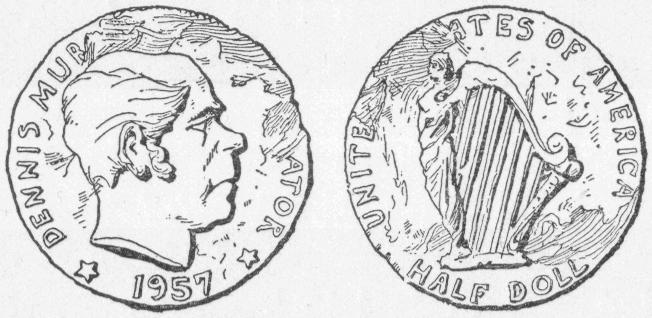 Image: The face and back of one of the silver coins.