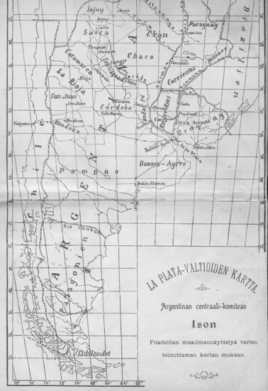 La Plata valtioiden kartta.