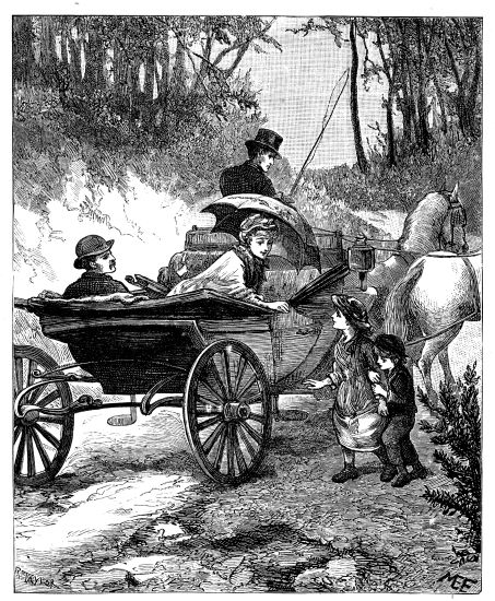 Illustration: 'THE CARRIAGE DREW UP CLOSE BY THEM'