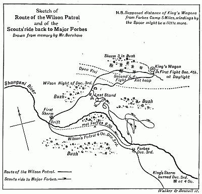 Sketch of Route of the Wilson Patrol